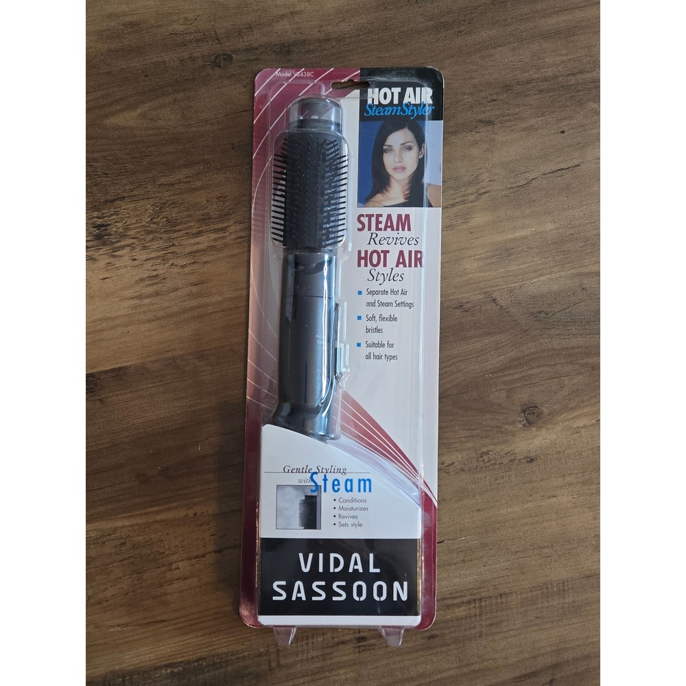 1999 Vidal Sassoon Hot Air Steam Styler 2 in 1 Professional Styling Brush New
